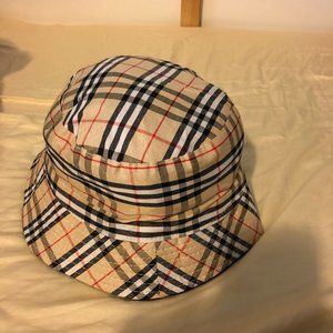 Light Brown Plaid Bucket Hat